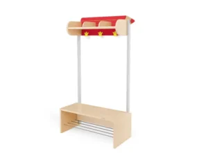 Garderoobikapp 3 punane