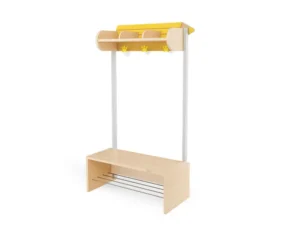 Garderoobikapp 3 kollane